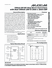 DataSheet MAX8884Z pdf